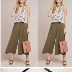 By Anthropologie / Wide Leg Crop “Oceanside” Pants